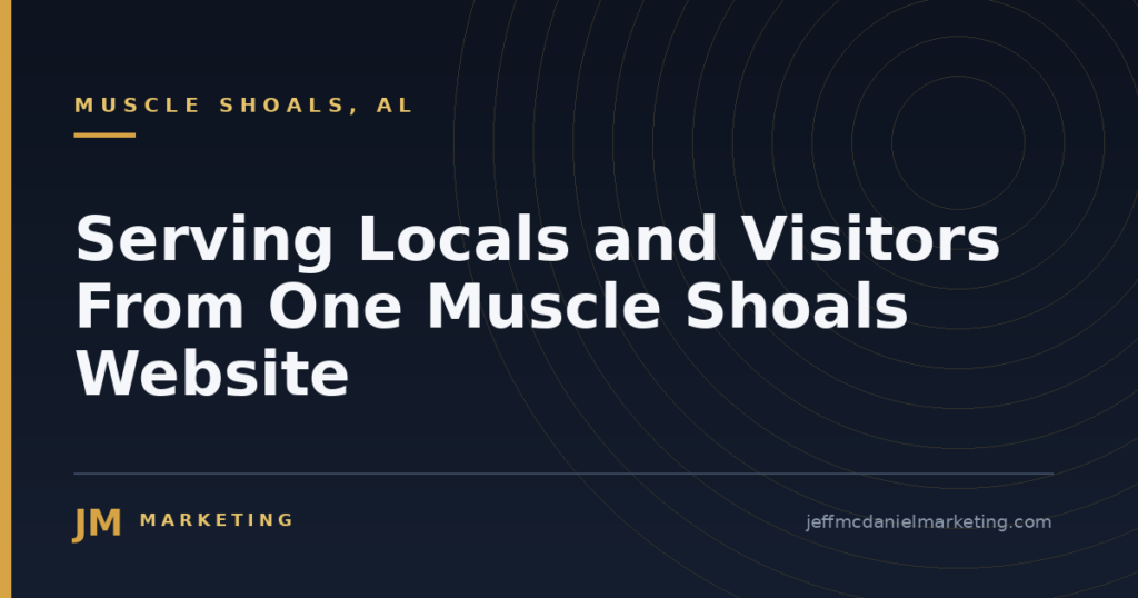 Serving Locals and Visitors From One Muscle Shoals Website 1 Serving Locals and Visitors From One Muscle Shoals Website