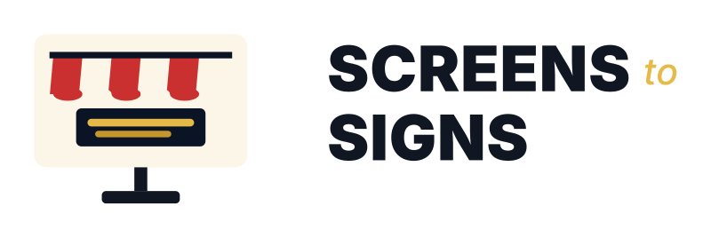 Screens to Signs logo